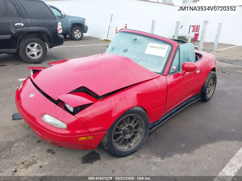 1997 Mazda Mx-5 Miata Leather Pkg/M Edition/Popular Equipment Pkg/R Pkg./Sto/Touring Pkg VIN: JM1NA3534V0720352 Lot: 41621219
