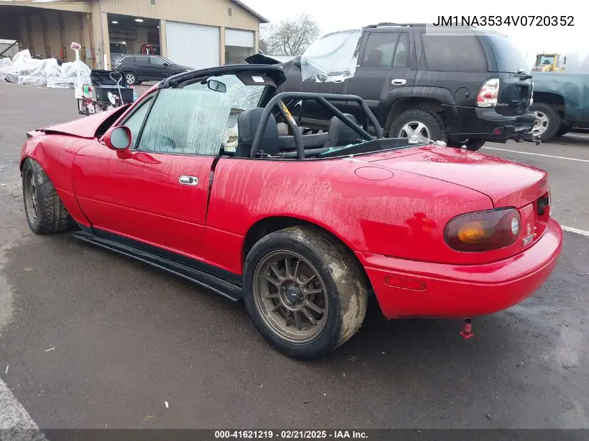 1997 Mazda Mx-5 Miata Leather Pkg/M Edition/Popular Equipment Pkg/R Pkg./Sto/Touring Pkg VIN: JM1NA3534V0720352 Lot: 41621219