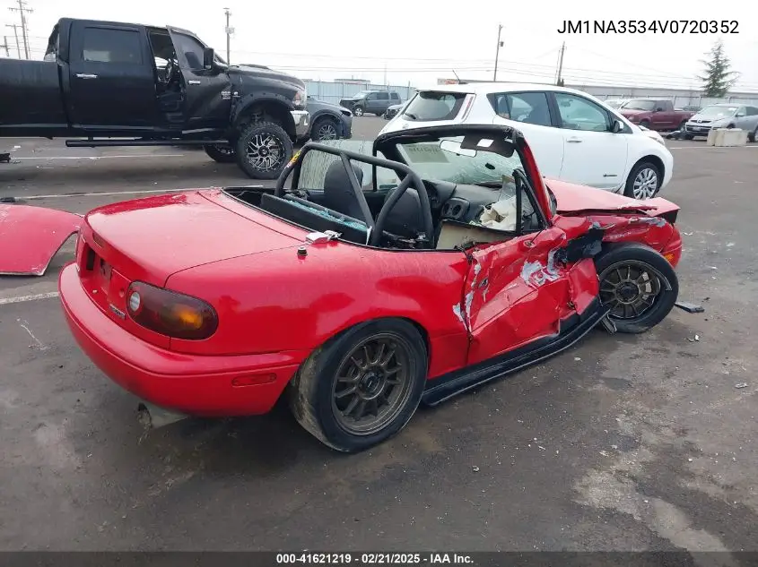 1997 Mazda Mx-5 Miata Leather Pkg/M Edition/Popular Equipment Pkg/R Pkg./Sto/Touring Pkg VIN: JM1NA3534V0720352 Lot: 41621219