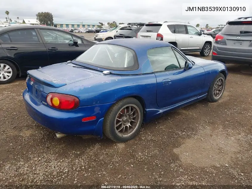 1999 Mazda Mx-5 Miata Leather Pkg/Popular Equipment Pkg/Sports Pkg/Touring Pkg VIN: JM1NB3539X0130910 Lot: 42175118