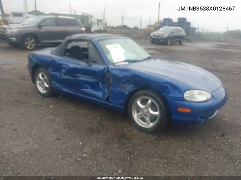 1999 Mazda Mx-5 Miata Leather Pkg/Popular Equipment Pkg/Sports Pkg/Touring Pkg VIN: JM1NB3538X0128467 Lot: 42216027
