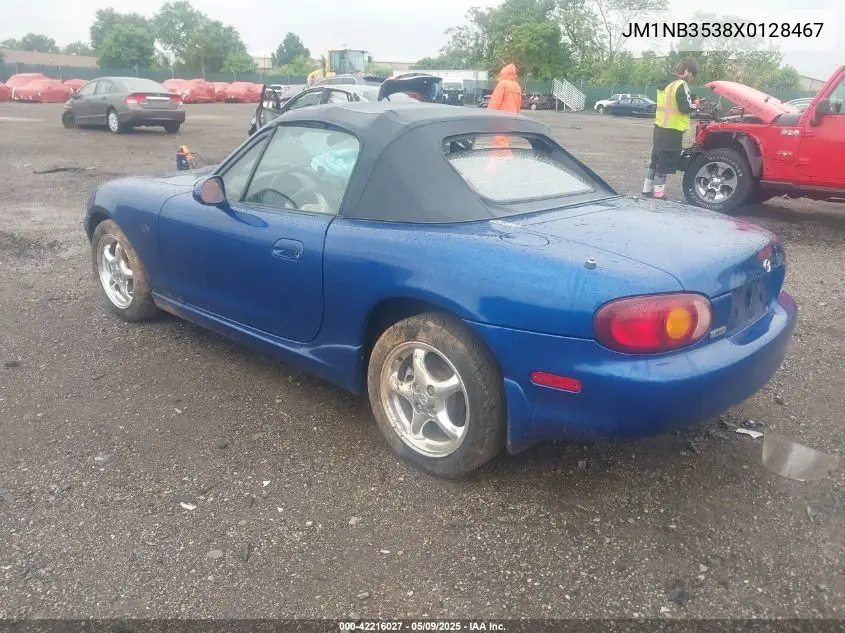 1999 Mazda Mx-5 Miata Leather Pkg/Popular Equipment Pkg/Sports Pkg/Touring Pkg VIN: JM1NB3538X0128467 Lot: 42216027