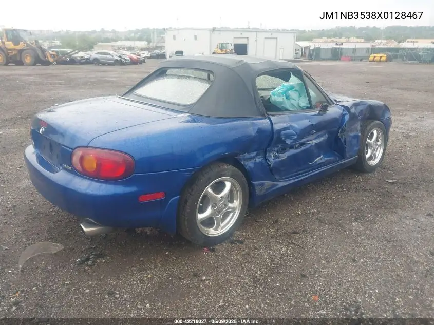 1999 Mazda Mx-5 Miata Leather Pkg/Popular Equipment Pkg/Sports Pkg/Touring Pkg VIN: JM1NB3538X0128467 Lot: 42216027