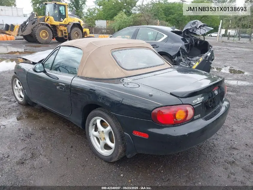 1999 Mazda Mx-5 Miata VIN: JM1NB3531X0138693 Lot: 42340357