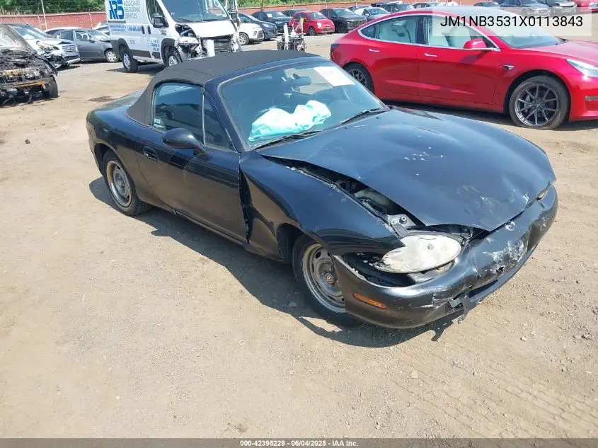 1999 Mazda Mx-5 Miata Leather Pkg/Popular Equipment Pkg/Sports Pkg/Touring/Touring Pkg VIN: JM1NB3531X0113843 Lot: 42395229