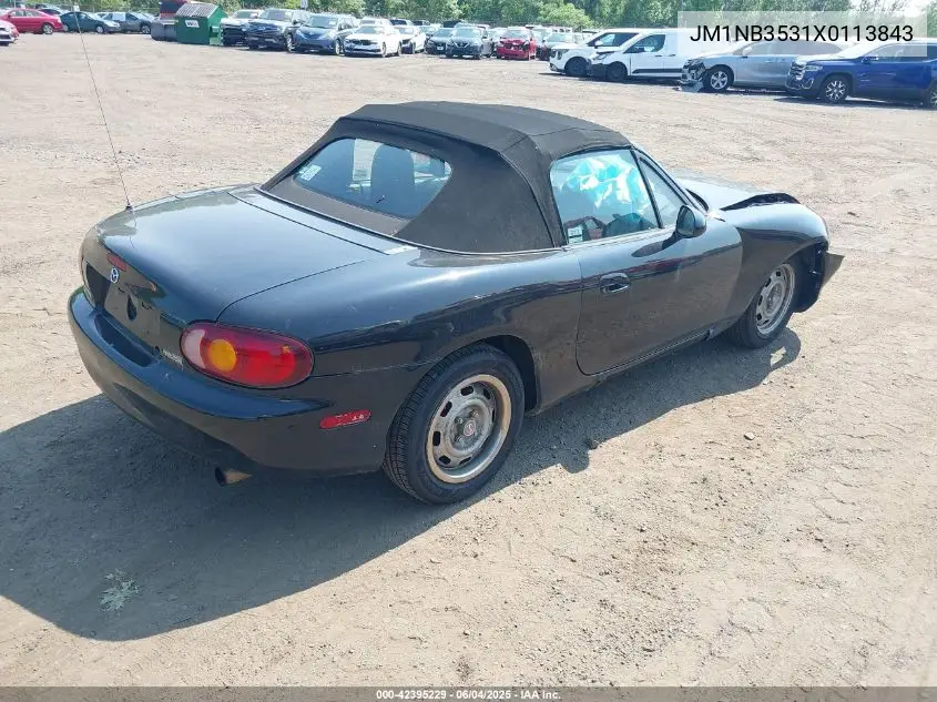 1999 Mazda Mx-5 Miata Leather Pkg/Popular Equipment Pkg/Sports Pkg/Touring/Touring Pkg VIN: JM1NB3531X0113843 Lot: 42395229