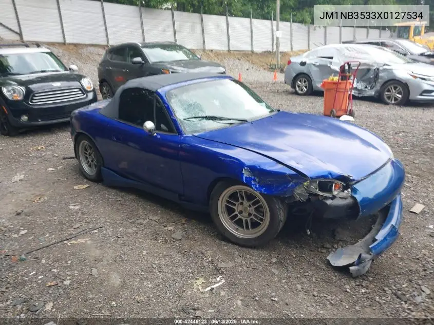 1999 Mazda Mx-5 Miata Leather Pkg/Popular Equipment Pkg/Sports Pkg/Touring Pkg VIN: JM1NB3533X0127534 Lot: 42446123