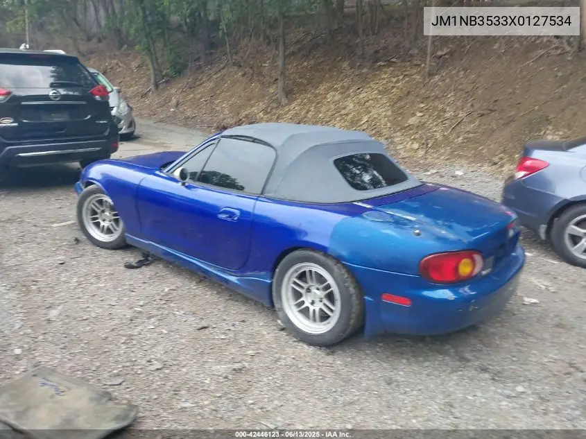 1999 Mazda Mx-5 Miata Leather Pkg/Popular Equipment Pkg/Sports Pkg/Touring Pkg VIN: JM1NB3533X0127534 Lot: 42446123