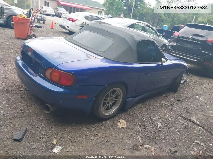 1999 Mazda Mx-5 Miata Leather Pkg/Popular Equipment Pkg/Sports Pkg/Touring Pkg VIN: JM1NB3533X0127534 Lot: 42446123