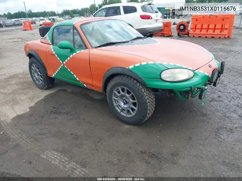 1999 Mazda Mx-5 Miata Leather Pkg/Popular Equipment Pkg/Sports Pkg/Touring Pkg VIN: JM1NB3531X0116676 Lot: 42454285