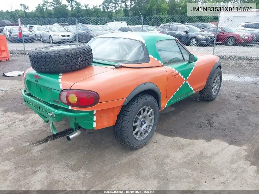 1999 Mazda Mx-5 Miata Leather Pkg/Popular Equipment Pkg/Sports Pkg/Touring Pkg VIN: JM1NB3531X0116676 Lot: 42454285