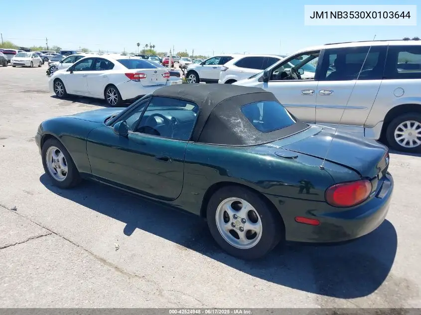 1999 Mazda Mx-5 Miata Leather Pkg/Popular Equipment Pkg/Sports Pkg/Touring Pkg VIN: JM1NB3530X0103644 Lot: 42524948
