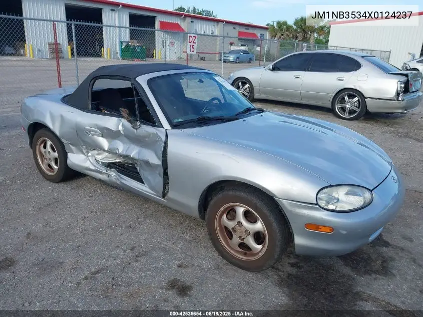1999 Mazda Mx-5 Miata Leather Pkg/Popular Equipment Pkg/Sports Pkg/Touring Pkg VIN: JM1NB3534X0124237 Lot: 42536654