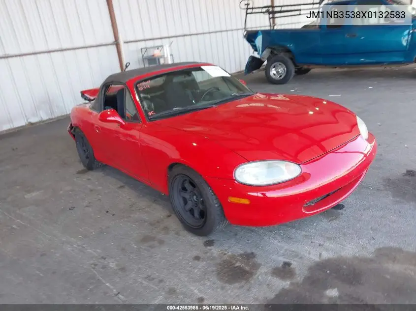 1999 Mazda Mx-5 Miata Leather Pkg/Popular Equipment Pkg/Sports Pkg/Touring Pkg VIN: JM1NB3538X0132583 Lot: 42553986