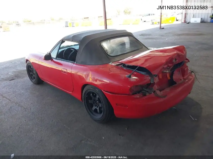 1999 Mazda Mx-5 Miata Leather Pkg/Popular Equipment Pkg/Sports Pkg/Touring Pkg VIN: JM1NB3538X0132583 Lot: 42553986