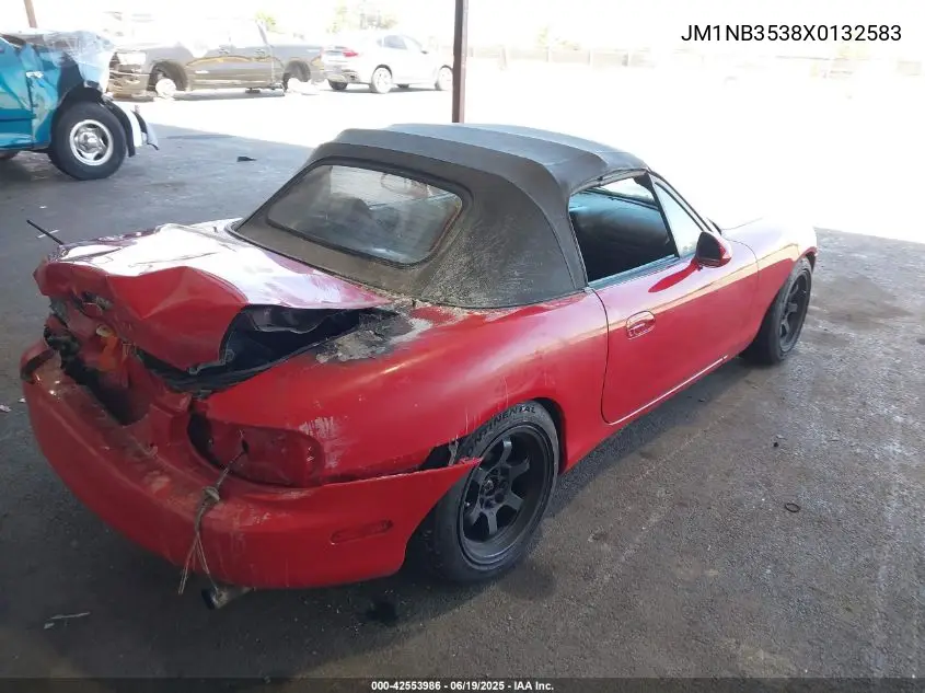 1999 Mazda Mx-5 Miata Leather Pkg/Popular Equipment Pkg/Sports Pkg/Touring Pkg VIN: JM1NB3538X0132583 Lot: 42553986