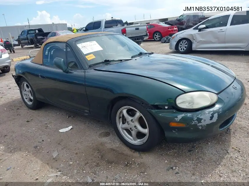1999 Mazda Mx-5 Miata Leather Pkg/Popular Equipment Pkg/Sports Pkg/Touring Pkg VIN: JM1NB3537X0104581 Lot: 42574118