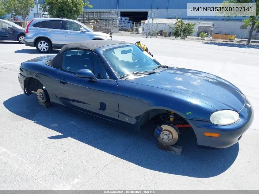 1999 Mazda Mx-5 Miata Leather Pkg/Popular Equipment Pkg/Sports Pkg/Touring Pkg VIN: JM1NB3535X0107141 Lot: 42632931