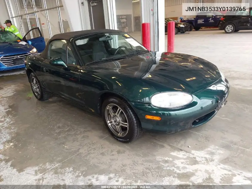 2000 Mazda Mx-5 Miata Ls/Special Edition VIN: JM1NB3533Y0139765 Lot: 42139518