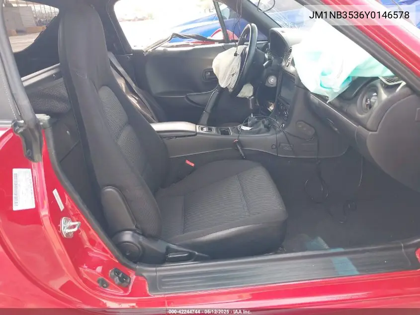 2000 Mazda Mx-5 Miata Ls/Special Edition VIN: JM1NB3536Y0146578 Lot: 42244744