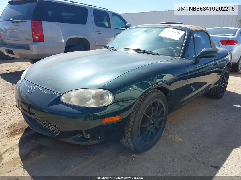 2001 Mazda Mx-5 Miata Ls/Special Edition VIN: JM1NB353410202216 Lot: 42126191