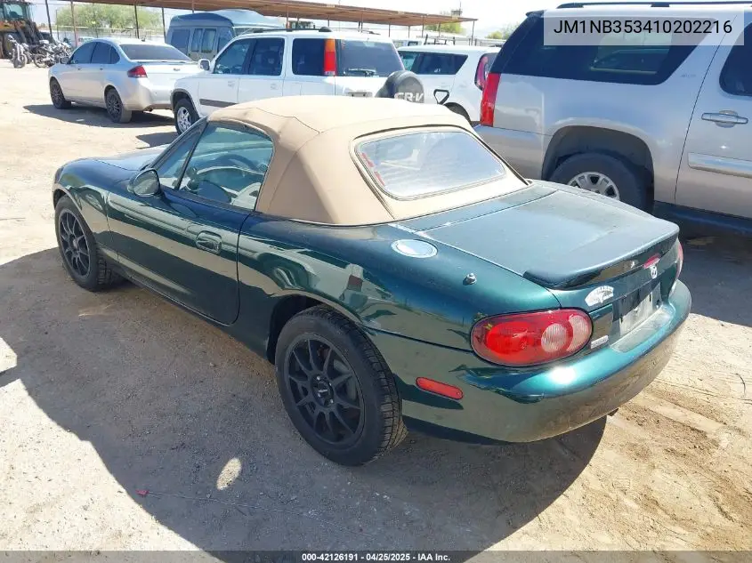 2001 Mazda Mx-5 Miata Ls/Special Edition VIN: JM1NB353410202216 Lot: 42126191