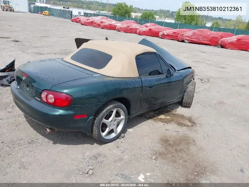 2001 Mazda Mx-5 Miata Ls/Special Edition VIN: JM1NB353810212361 Lot: 42128732