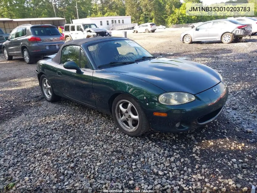 2001 Mazda Mx-5 Miata Ls/Special Edition VIN: JM1NB353010203783 Lot: 42255348