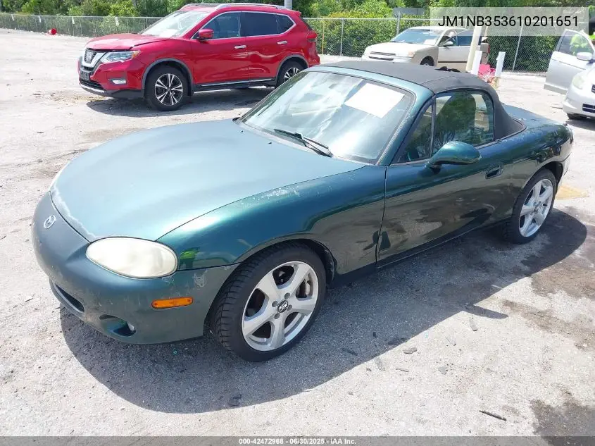 2001 Mazda Mx-5 Miata Ls/Special Edition VIN: JM1NB353610201651 Lot: 42472968