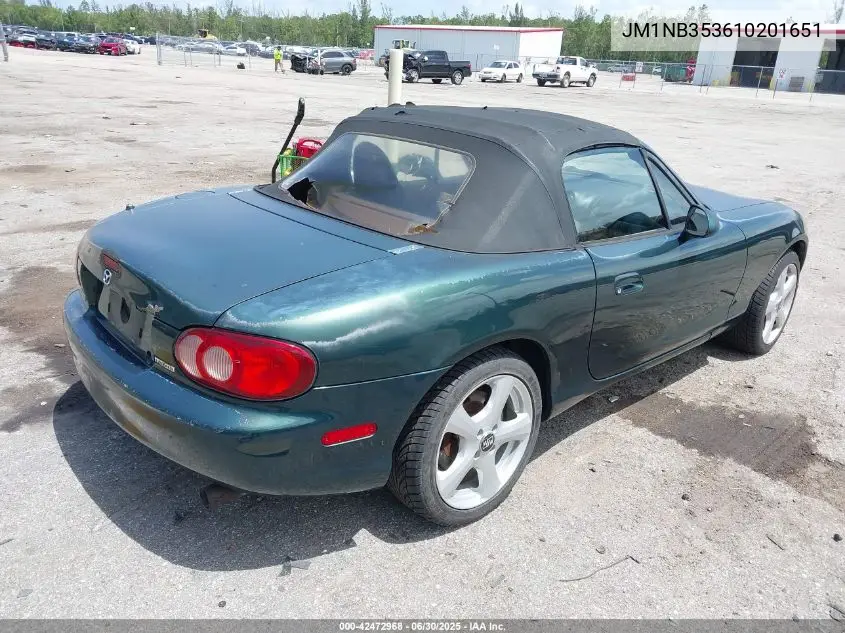 2001 Mazda Mx-5 Miata Ls/Special Edition VIN: JM1NB353610201651 Lot: 42472968