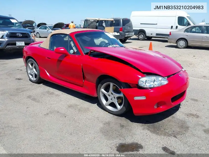 2001 Mazda Mx-5 Miata Ls/Special Edition VIN: JM1NB353210204983 Lot: 42555329