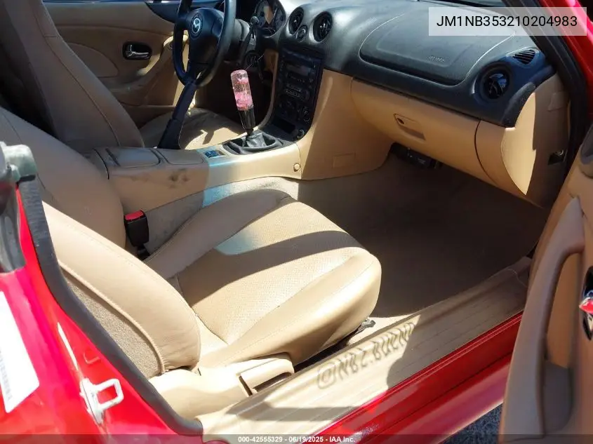 2001 Mazda Mx-5 Miata Ls/Special Edition VIN: JM1NB353210204983 Lot: 42555329