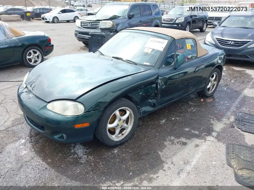 2002 Mazda Mx-5 Miata Cloth/Ls/Se VIN: JM1NB353720222073 Lot: 42225042