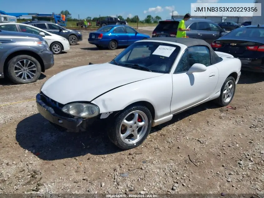 2002 Mazda Mx-5 Miata Cloth/Ls/Se VIN: JM1NB353X20229356 Lot: 42342975