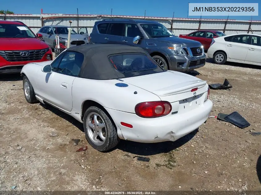 2002 Mazda Mx-5 Miata Cloth/Ls/Se VIN: JM1NB353X20229356 Lot: 42342975