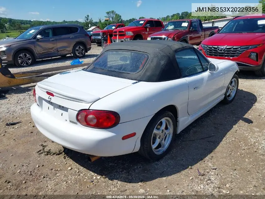 2002 Mazda Mx-5 Miata Cloth/Ls/Se VIN: JM1NB353X20229356 Lot: 42342975
