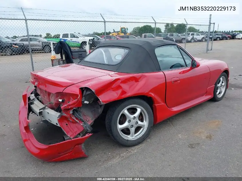 2002 Mazda Mx-5 Miata Cloth/Ls/Se VIN: JM1NB353220229173 Lot: 42344106