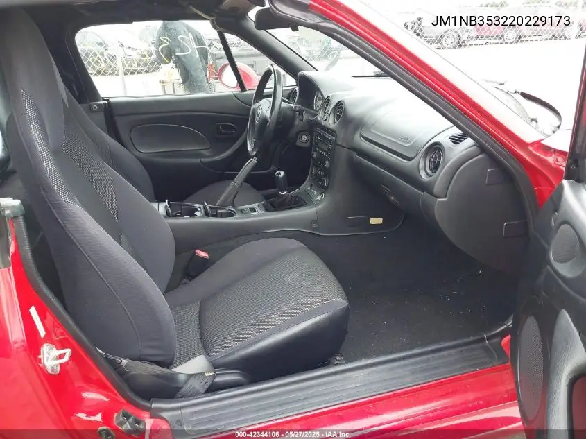 2002 Mazda Mx-5 Miata Cloth/Ls/Se VIN: JM1NB353220229173 Lot: 42344106
