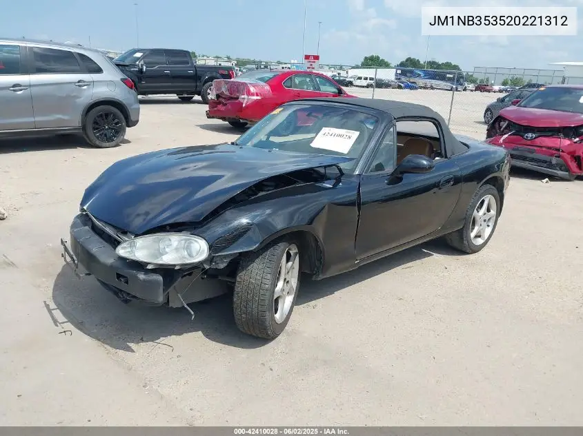 2002 Mazda Mx-5 Miata Cloth/Ls/Se VIN: JM1NB353520221312 Lot: 42410028