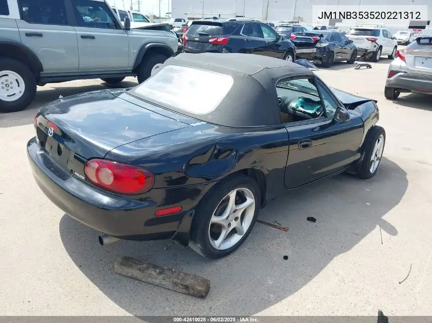 2002 Mazda Mx-5 Miata Cloth/Ls/Se VIN: JM1NB353520221312 Lot: 42410028
