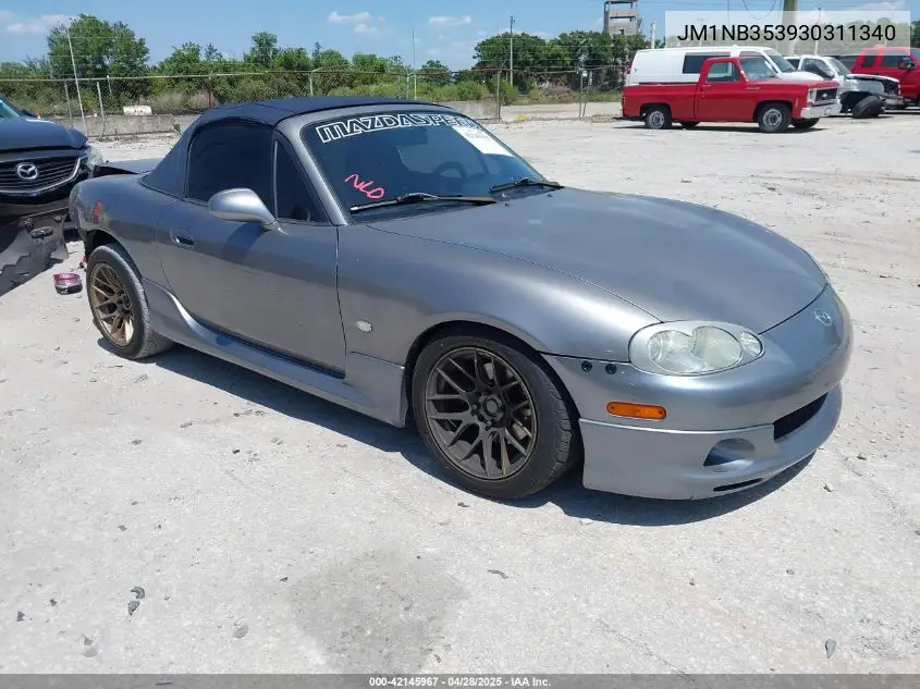 2003 Mazda Mx-5 Miata Cloth/Ls/Se/Shinsen VIN: JM1NB353930311340 Lot: 42145967
