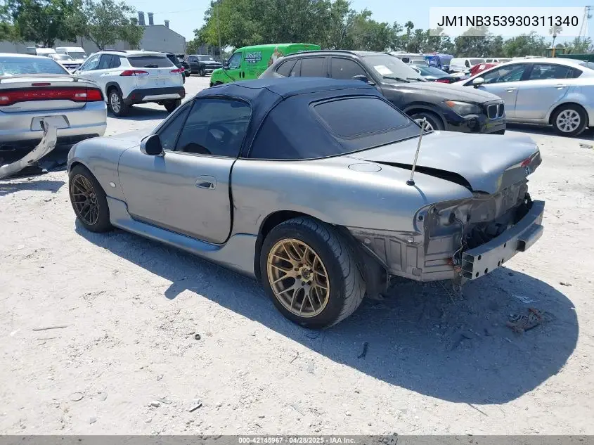 2003 Mazda Mx-5 Miata Cloth/Ls/Se/Shinsen VIN: JM1NB353930311340 Lot: 42145967