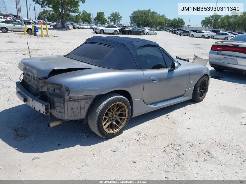 2003 Mazda Mx-5 Miata Cloth/Ls/Se/Shinsen VIN: JM1NB353930311340 Lot: 42145967
