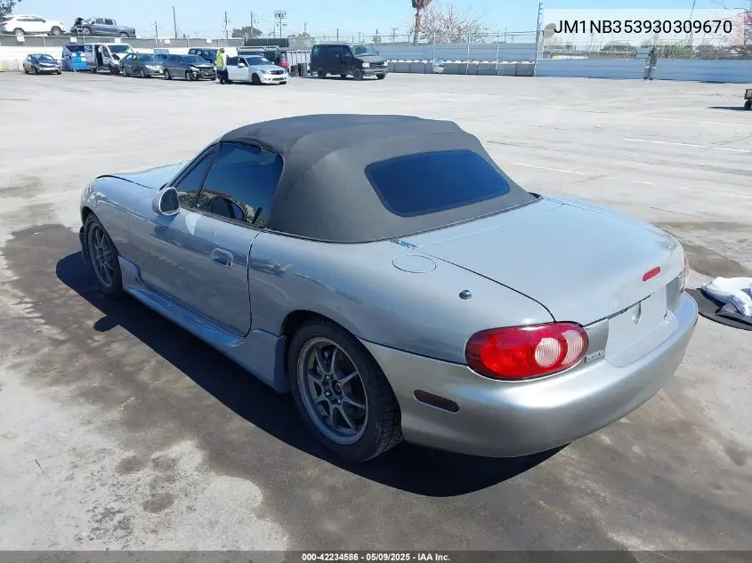 2003 Mazda Mx-5 Miata Cloth/Ls/Se/Shinsen VIN: JM1NB353930309670 Lot: 42234586
