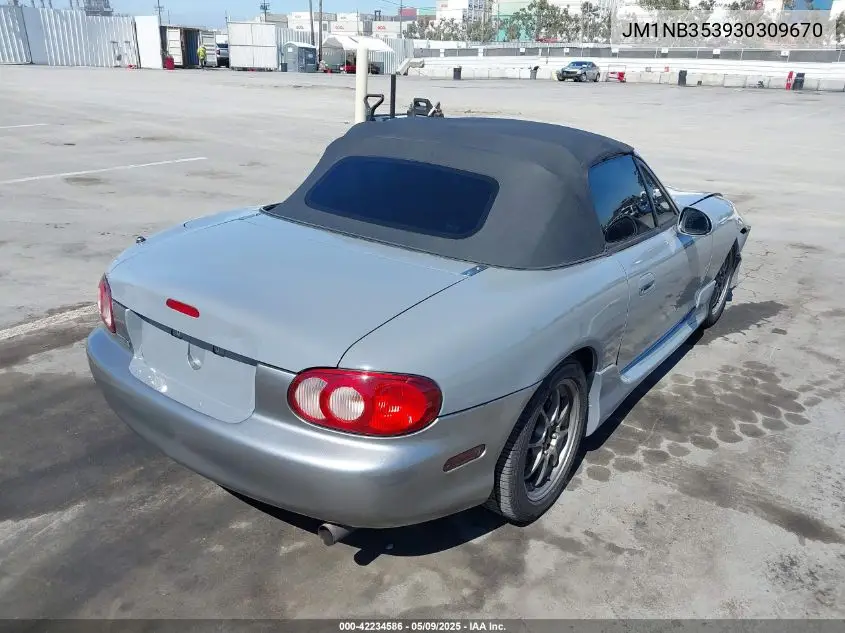 2003 Mazda Mx-5 Miata Cloth/Ls/Se/Shinsen VIN: JM1NB353930309670 Lot: 42234586