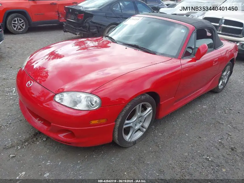 2004 Mazda Mx-5 Miata Cloth VIN: JM1NB353440401450 Lot: 42542318