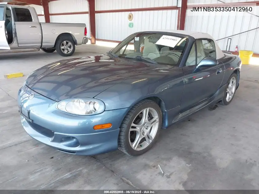 2005 Mazda Mx-5 Miata Ls VIN: JM1NB353350412960 Lot: 42553905