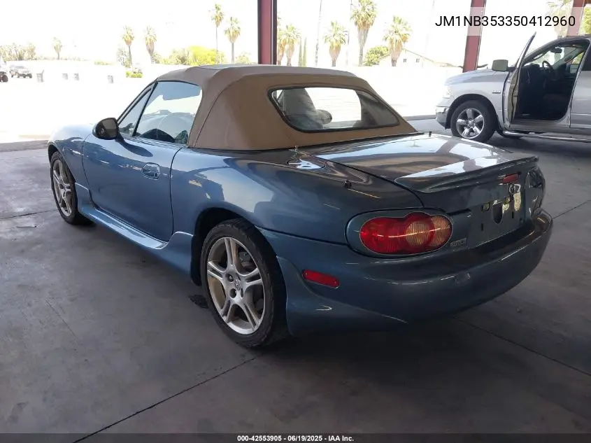 2005 Mazda Mx-5 Miata Ls VIN: JM1NB353350412960 Lot: 42553905
