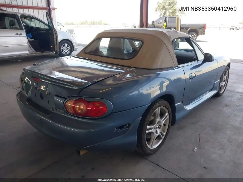 2005 Mazda Mx-5 Miata Ls VIN: JM1NB353350412960 Lot: 42553905