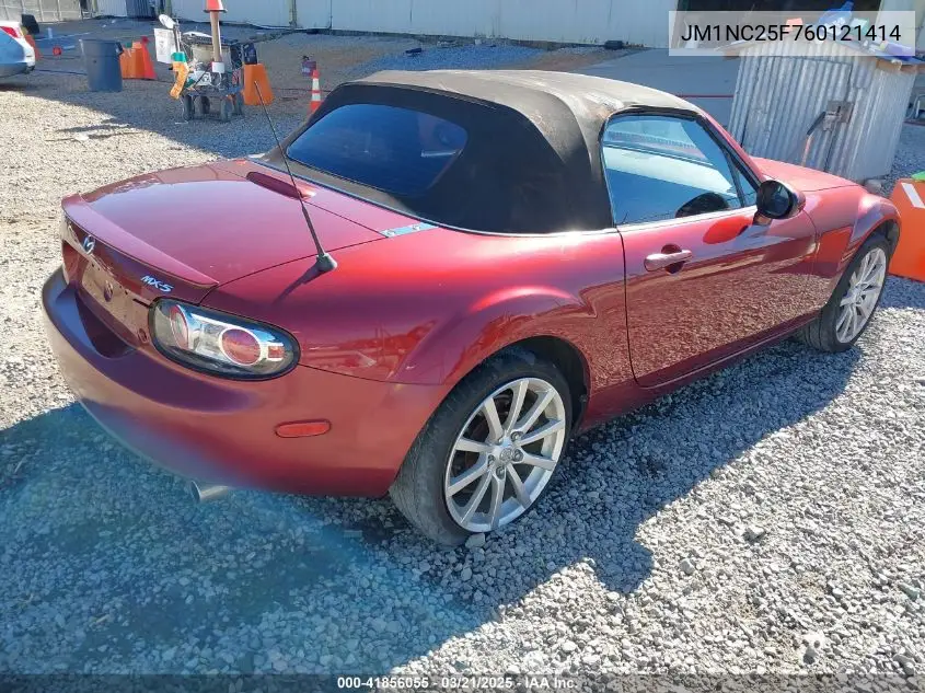 2006 Mazda Mx-5 Grand Touring VIN: JM1NC25F760121414 Lot: 41856055
